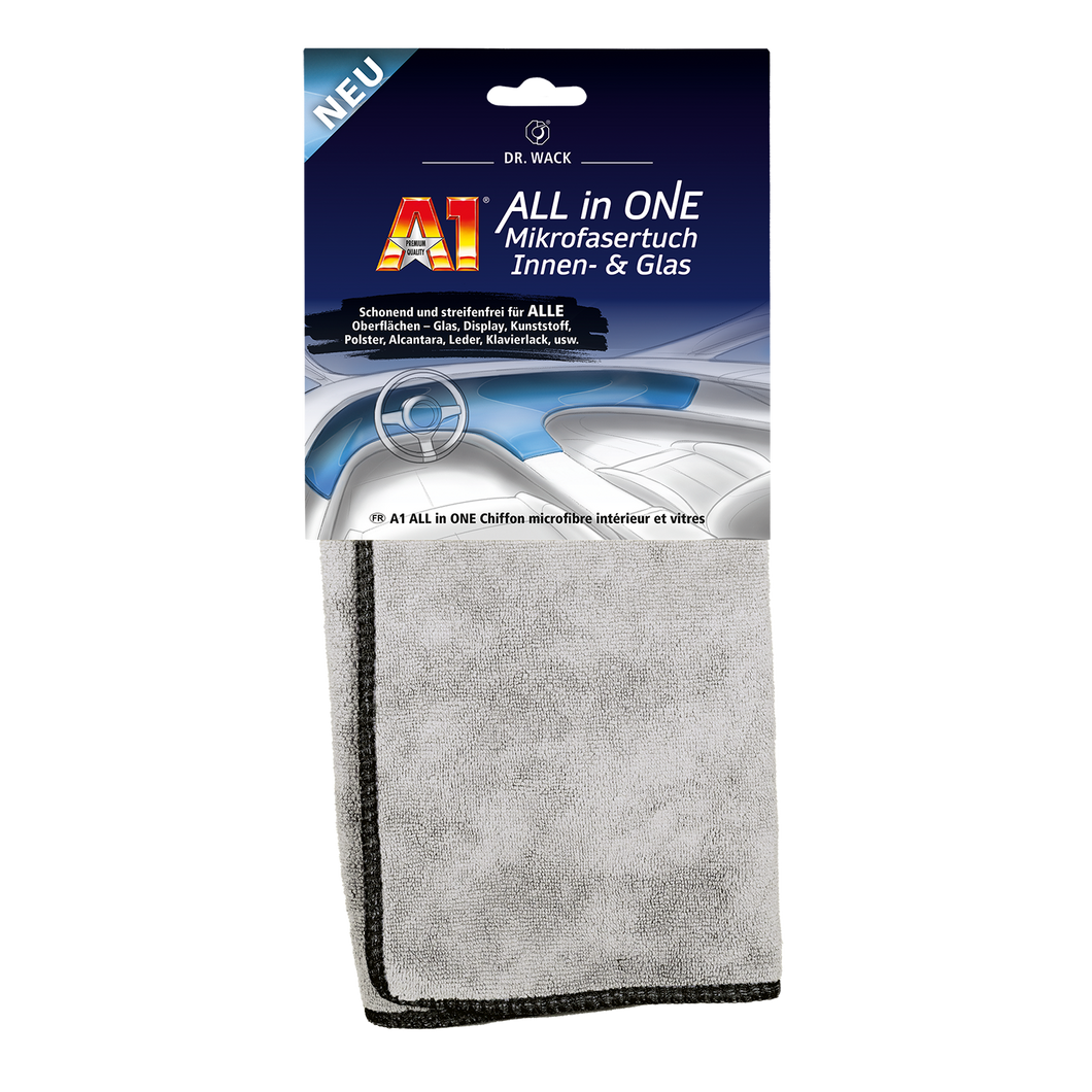 A1 ALL in ONE Microfibre Cloth Interior & Glass - NEW!